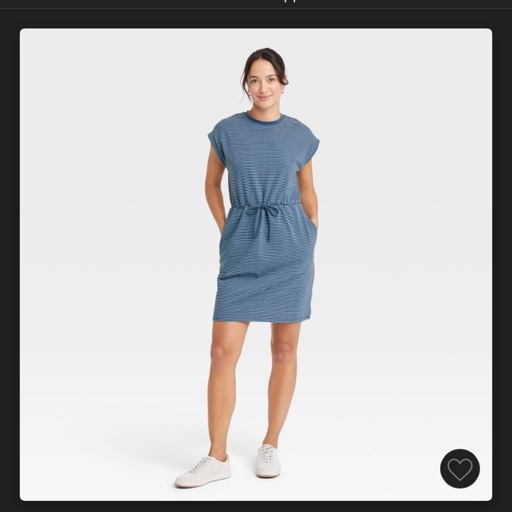 Dress blue striped